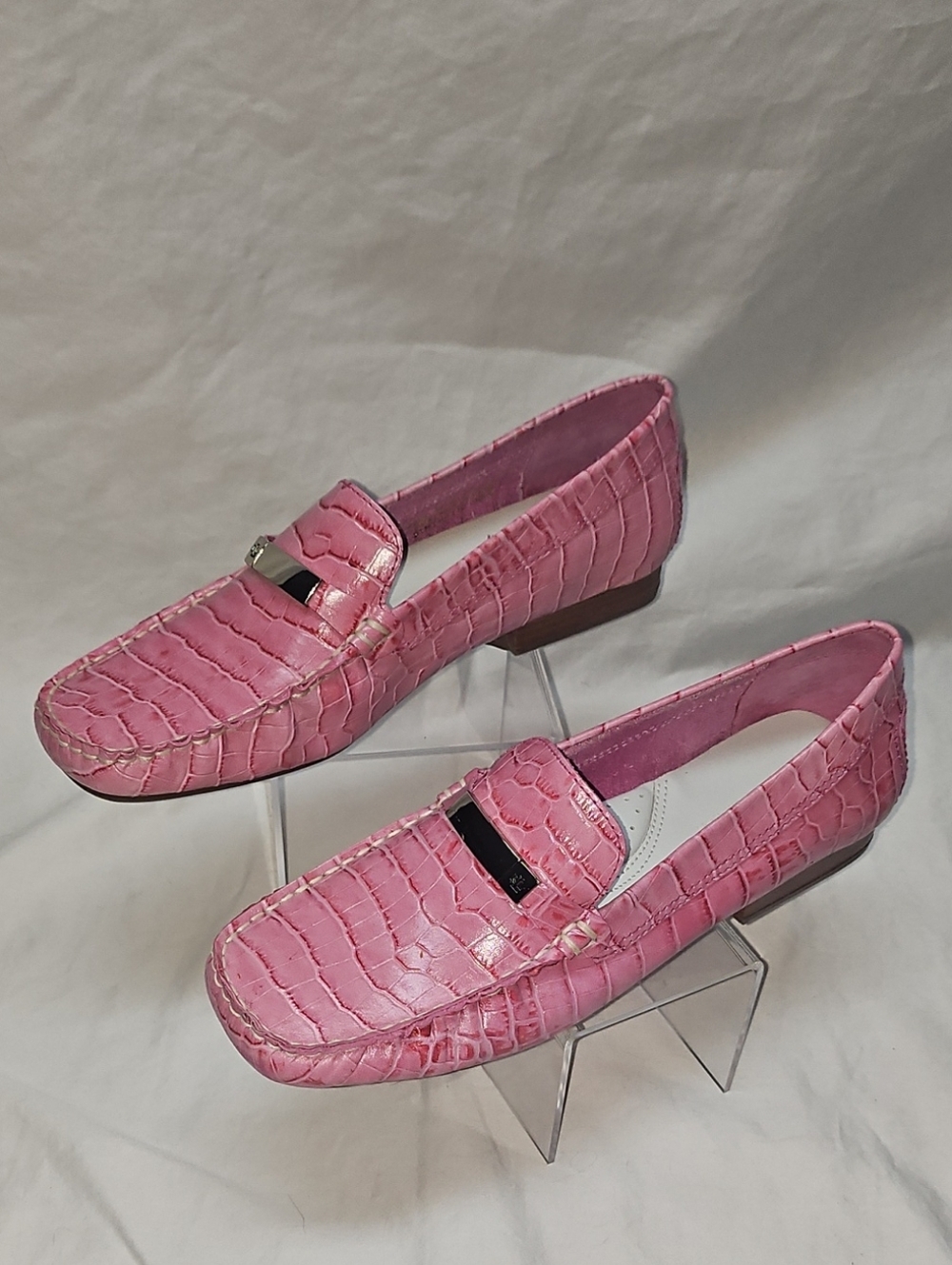 Ralph Lauren Never Worn Suzie Women's Driver Loafers Pink Leather Size 6.5